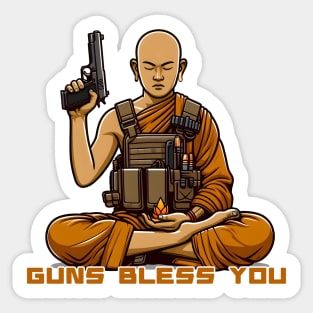 Gun Bless You Sticker